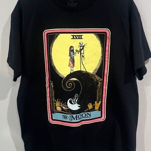 Disney Gray T-Shirt with White Nightmare Before Christmas Design